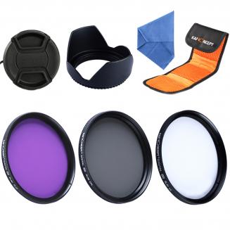 Conjunto de filtro de 58 mm (UV, CPL, FLD)