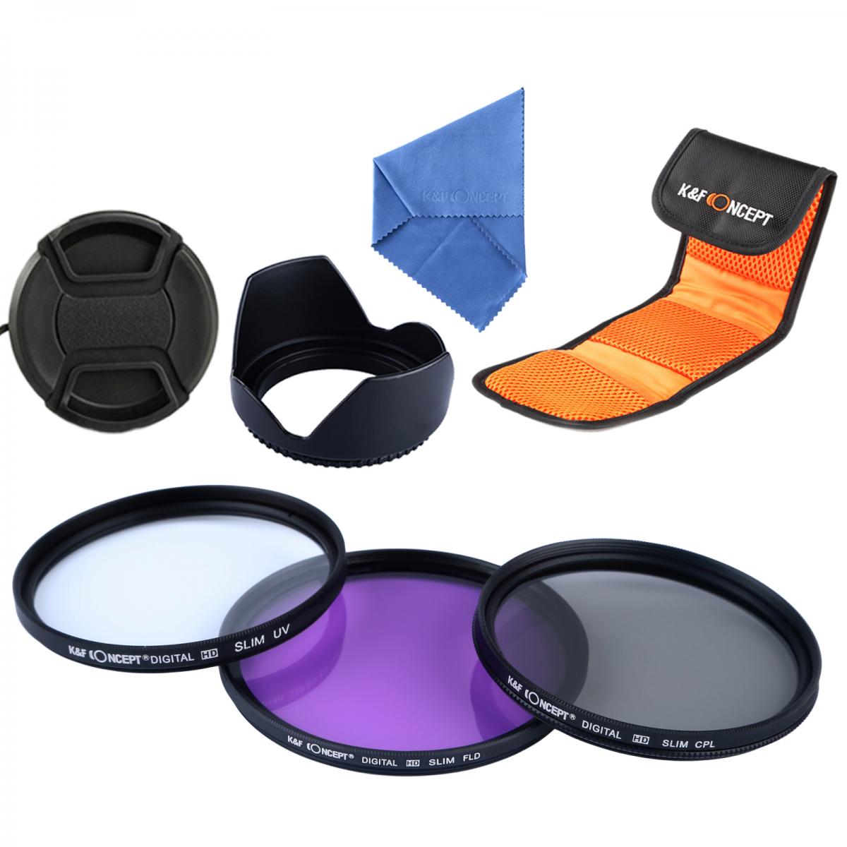 58mm Filter Set (UV, CPL, FLD)