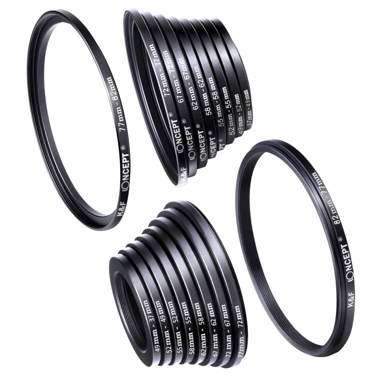 One Brand New Metal Stepping-up Filter Adapter to Fit 72mm Filters four choices 