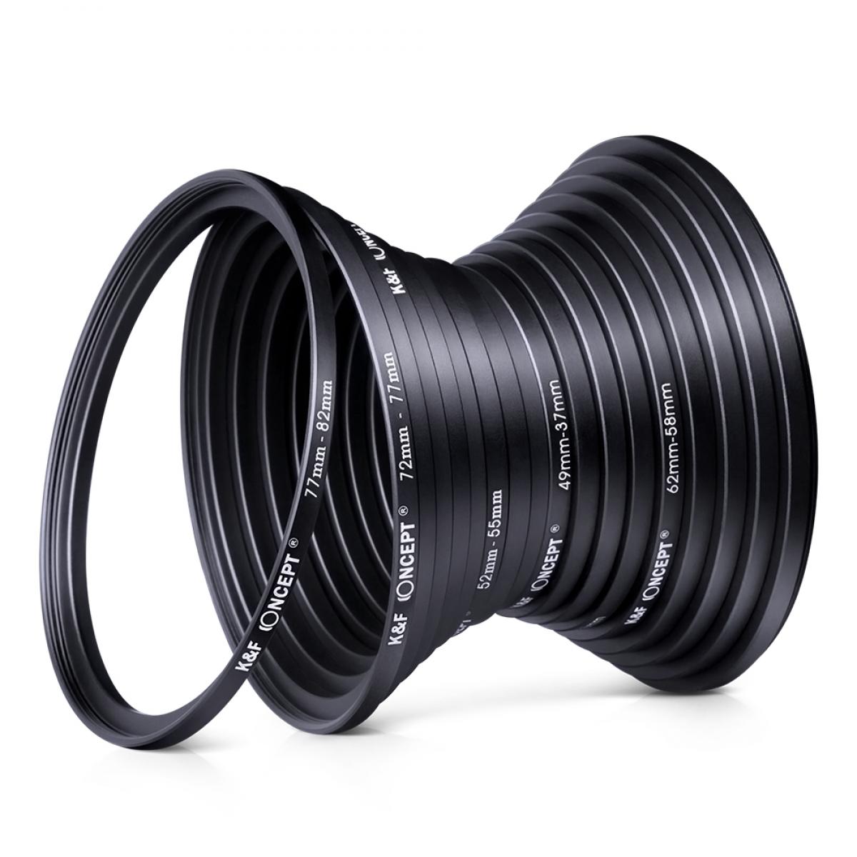 for Camera Lenses and Filter,Metal Filters Step-Up Ring Adapter,The Connection 46MM Lens to 77MM Filter Lens Accessory,Cleaning Cloth with Lens 46mm to 77mm Step Up Ring