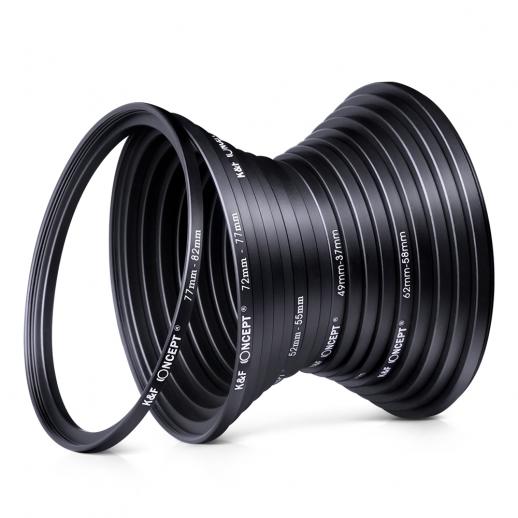 18 in 1 Lens Filter Ring Adapters All in One Kit Best Seller