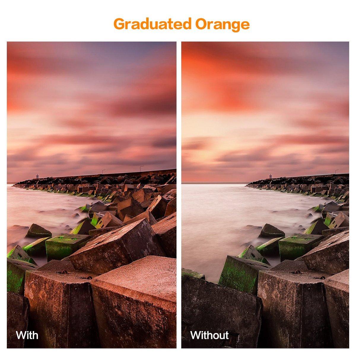 52mm Filter Set (ND2, ND4, ND8, Graduated Blue, Orange, Grey)