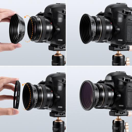 KK&F CONCEPT NANO-X 95mm ステップアシップリング Adapter Ring All in One Kit Best Seller - KENTFAITH