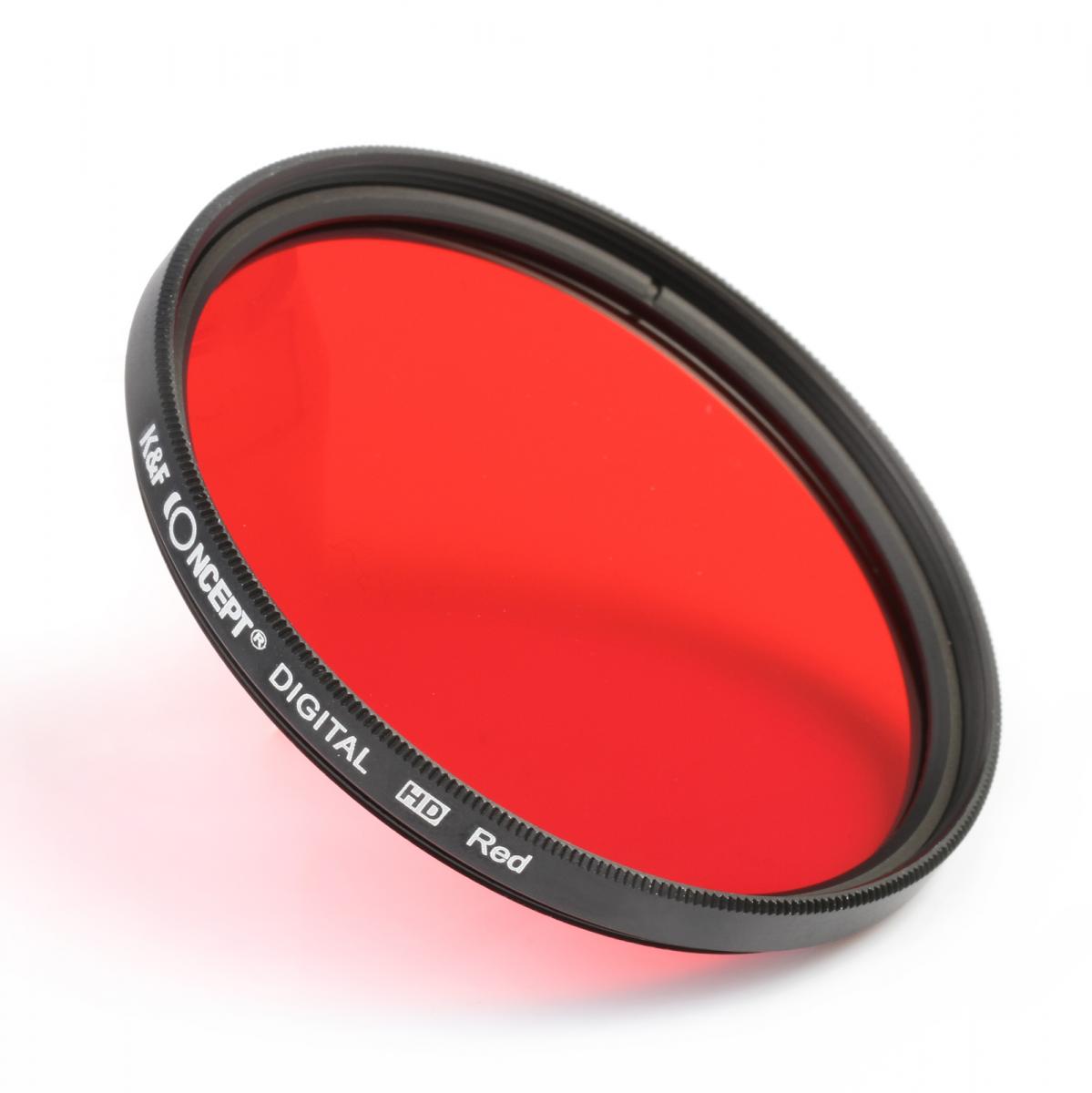 52 Mm Colour Filter Blue Yellow Orange Red Green + Lens Cap + 6 Slot