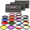 52mm Filter Set (Graduated & Color Orange, Blue, Red, Green, Yellow, Purple, Pink, Grey, Brown)