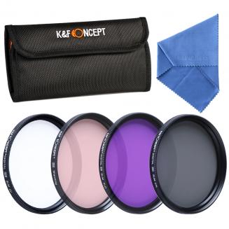 52mm UV, CPL, FLD, Quente Filtro Kit