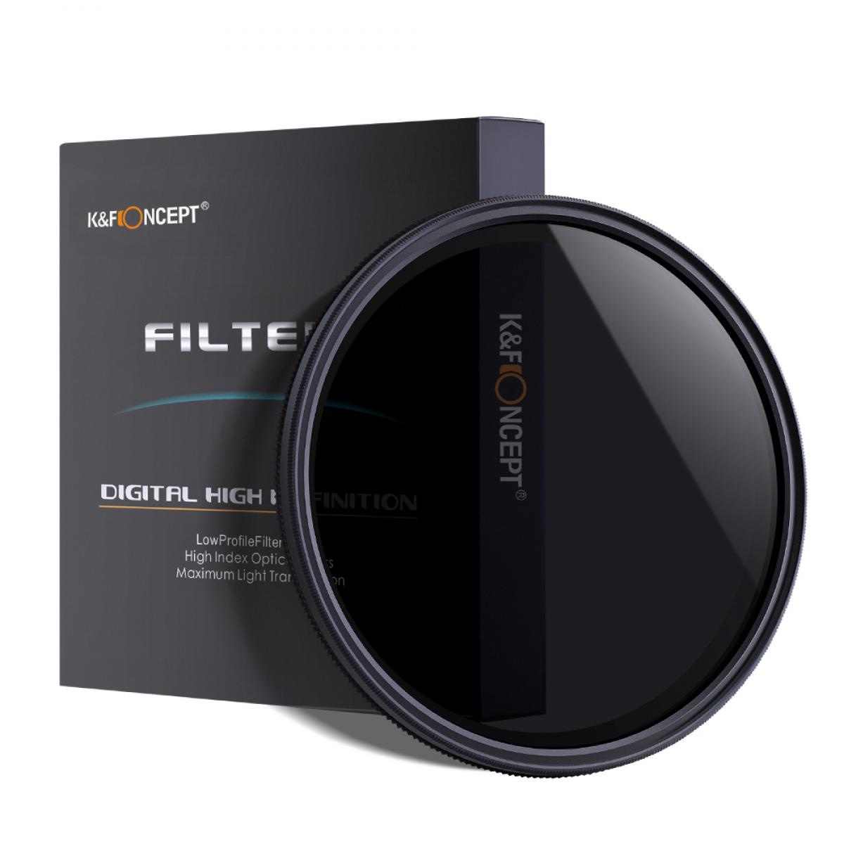 K F Concept 55mm Nd2 To Nd400 Variable Neutral Density Nd Filter