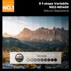 49mm Filtro ND2-ND400 Variabile Ultrasottili HD (1-9 stops) in Vetro Ottico con Panno in Fibra per Obiettivi 49mm,Serie Nano-B