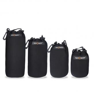 Soft Neoprene Lens Pouch Bag Case (S M L XL)