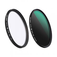 37mm Lens Filter Kit ND1000 + CPL Filter with 24 Multiple Layer Nano Coated Nano-Dazzle Series