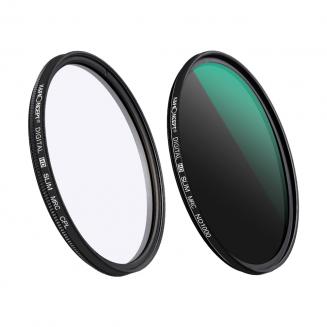 K&F Concept MCN1 72mm Lens Filter Kit ND1000 CPL with Multiple Layer Coated Nano-Dazzle