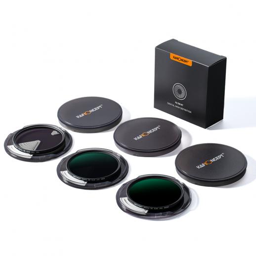 ND64 ND8 ND1000 Lens Filter Kit for Camera Lens+ Filter Pouch K&F Concept 58mm ND4