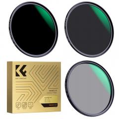 Kit 3 filtros ND8 (3 Stops) + ND64 (6 stops) + Polarizador circular HD, diâmetro 37mm