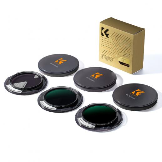 K&F Concept 52mm Lens Filter Set Neutral Density ND8 ND64 CPL Circular Polarizer for Professional Camera Lens with Multiple Layer Nano Coated 