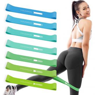 Faixas de resistência para mulheres e homens, conjunto de faixas de assistência para puxar para cima YOUNGDO, faixas de loop de exercícios de fitness para levantamento de peso na academia, tonificação muscular, crossfit, ioga, treinamento de mobilidade de