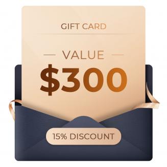 Gift Certificate: $300 Value  - Can Use with Any Discounts