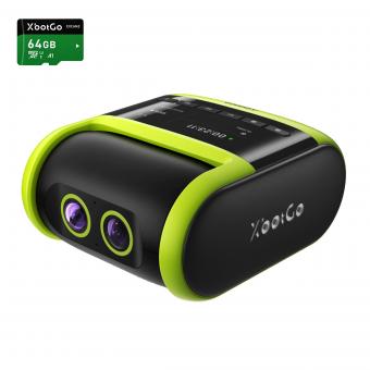 XbotGo Falcon All-in-One AI Action Camera, 4K Auto Tracking Sport Camera for Soccer, Basketball & Football, Dual-Lens Team Sports Recorder with Live Streaming, No Subscription Required (Edge Green)