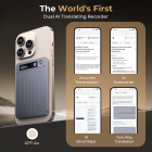 AI Voice Recorder, Transcribe Summarize Translation, App Control, 40H Recording Time, 64GB Memory, Kentfaith