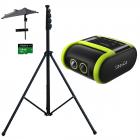 XbotGo Falcon All-in-One AI Action Camera, 4K Auto Tracking Sport Camera for Soccer, Basketball & Football, Dual-Lens Team Sports Recorder with Live Streaming, No Subscription Required, 4m Tripod Included (Edge Green)