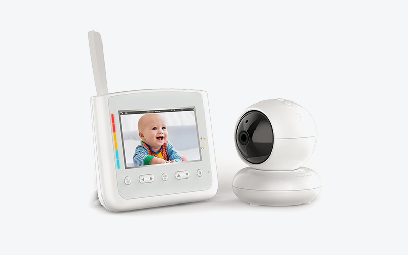 Monitor de bebê com tela de vídeo de 4,3"