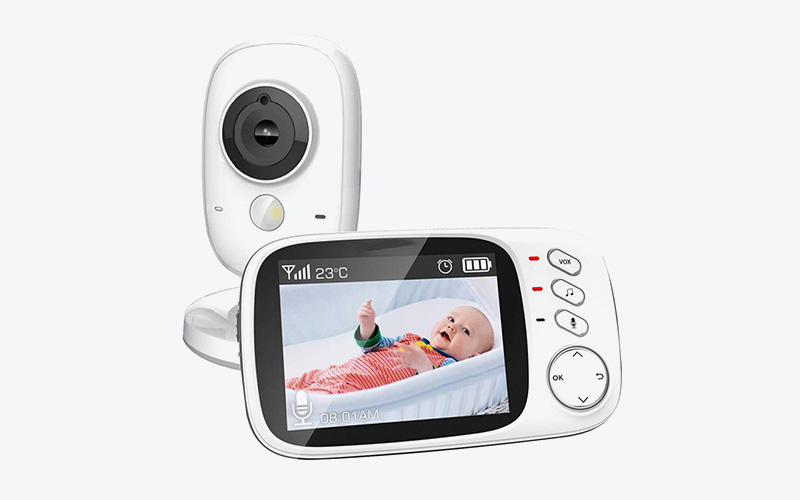 Video Baby Monitor with Camera and Audio Two-Way Talk