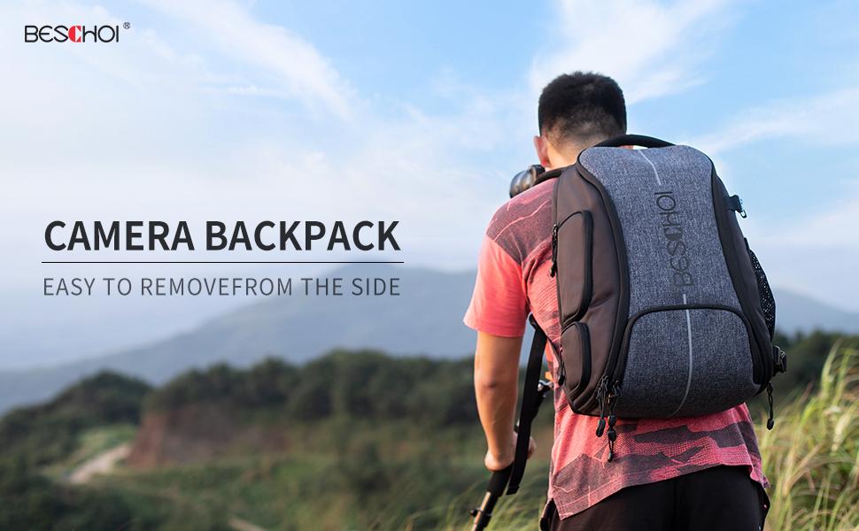 Beschoi camera backpack for SLR cameras and accessories