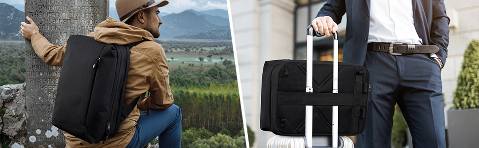 Beschoi Convertible Backpack Laptop Shoulder Bag Messenger Bag Multi-Functional  Business Briefcase Handbag Travel Rucksack Fits 15.6 Inch Laptop for  Men/Women - KENTFAITH