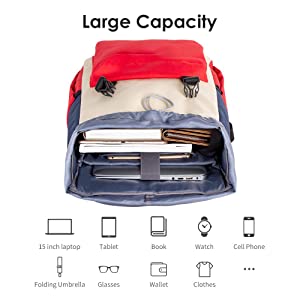 Mochila grande para portátil 15,6 e iPad®