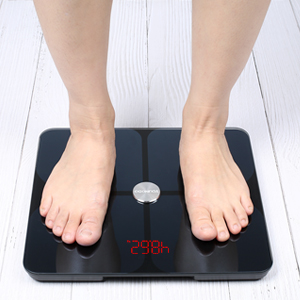 Body Fat Scales Smart BMI Scale Digital Bathroom Scales for Body Weight,  Body Composition Monitor Health Analyzer Weight Scale, Unlimited Users, APP  (Black) - KENTFAITH