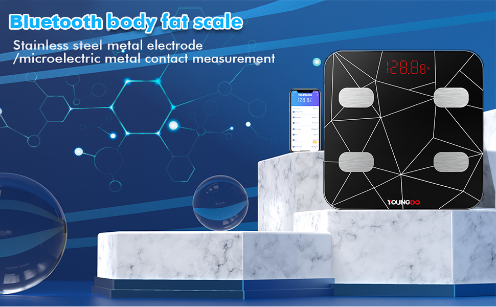 Body Fat Scale, Nakewan Smart BMI Scale Digital Bathroom Health