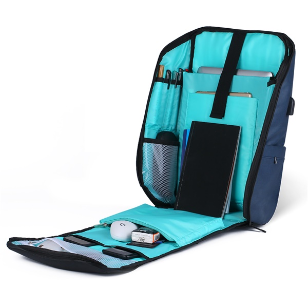 Zaino per laptop a compressione sottovuoto da uomo AntiFurto Daypack  Business Borsa scolastica impermeabile per viaggi all'aperto