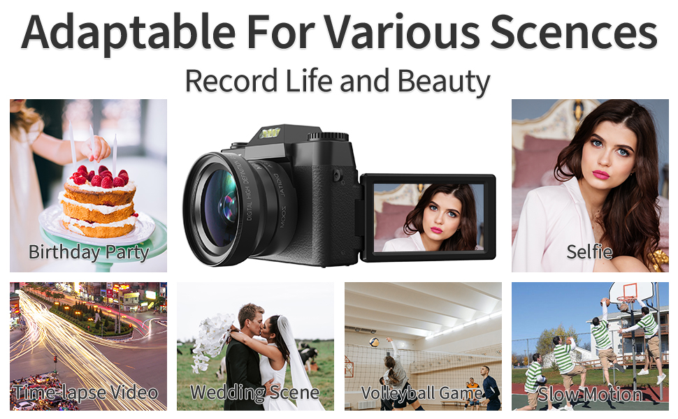 Fotocamera Digitale 4K 48MP Con Autofocus, Doppia Camera (anteriore E Posteriore), Zoom 16x, Scheda 32GB E 2 Batterie – Vlogging E Viaggi, Perfetta Per Principianti, Colore Rosa