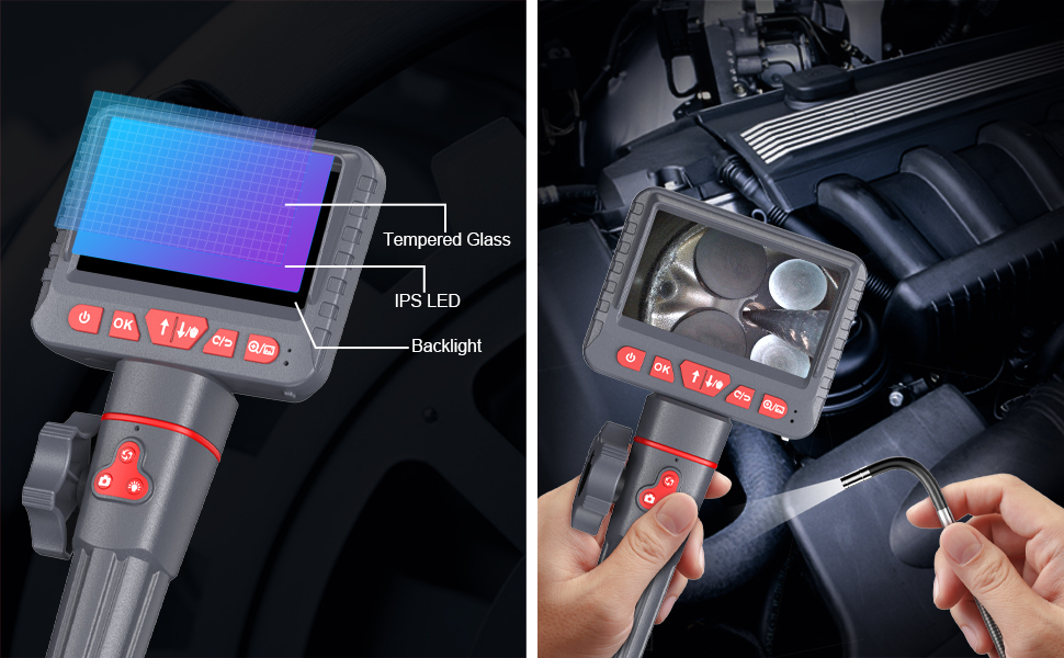 K&F Concept industrial endoscope dual-lens inspection camera