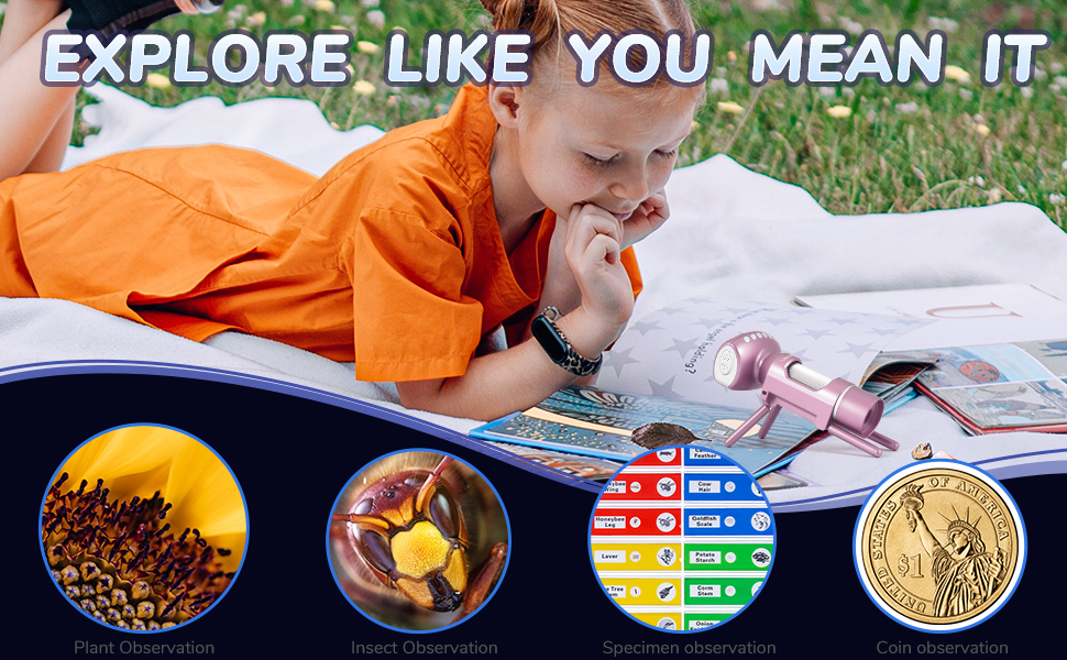 AD012 Draagbare kindermicroscoop