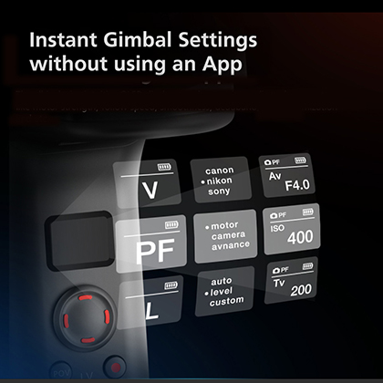 Instant Gimbal Settings Without Using an App