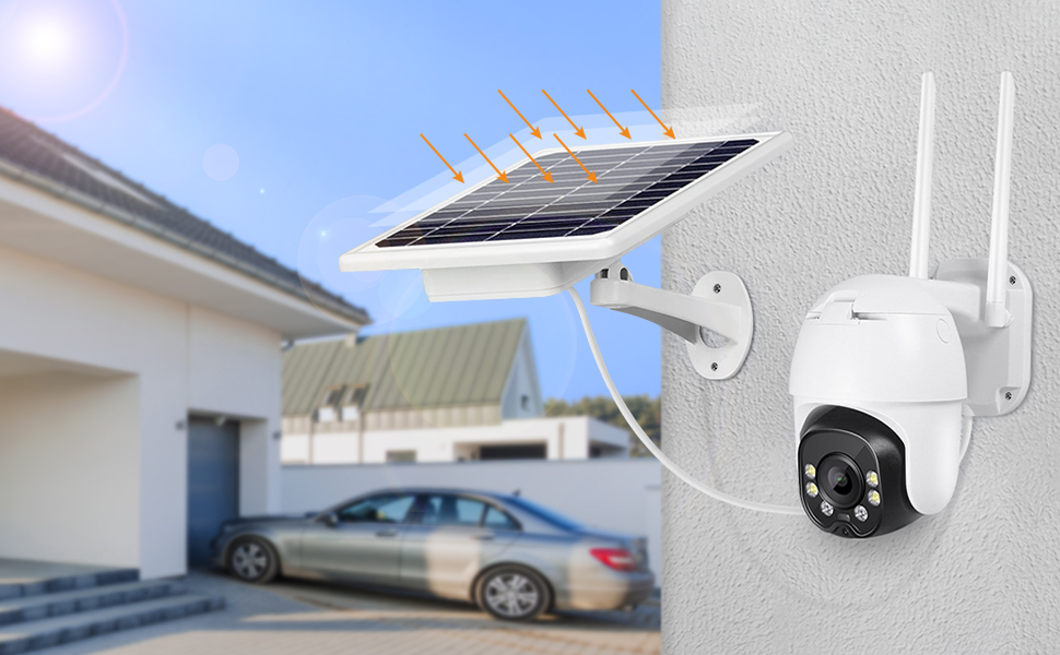 2023 Best Wireless Outdoor Security Camera Solar Power Wire-Free - KENTFAITH