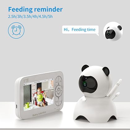 720P 4.5 HD Display ABM200S Video Baby Monitor with Night Vision and 12Hrs  Batteries - KENTFAITH