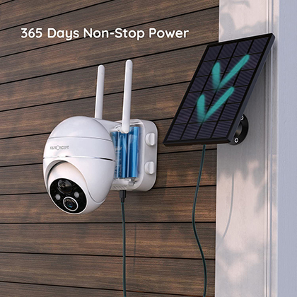 WiFi Camara De Seguridad Solar Para Exterior Inalambricas Vision Nocturna  1080P