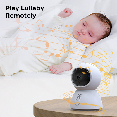 1080P HD WiFi Baby Monitor with Sound and Motion Detection, Indoor Home  Security Camera with Motion Tracking, Temperature Monitoring and Lullaby -  KENTFAITH