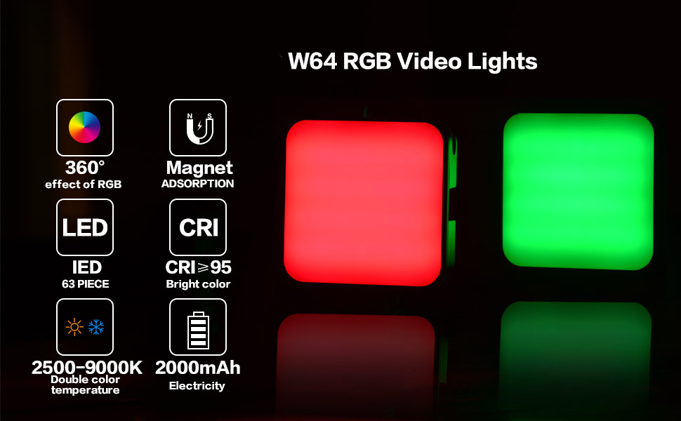 Mini Lampada Led Rgb Portatile I-Light Luce Fotografia Stick Video  2500K-9000K Riempimento  Live 