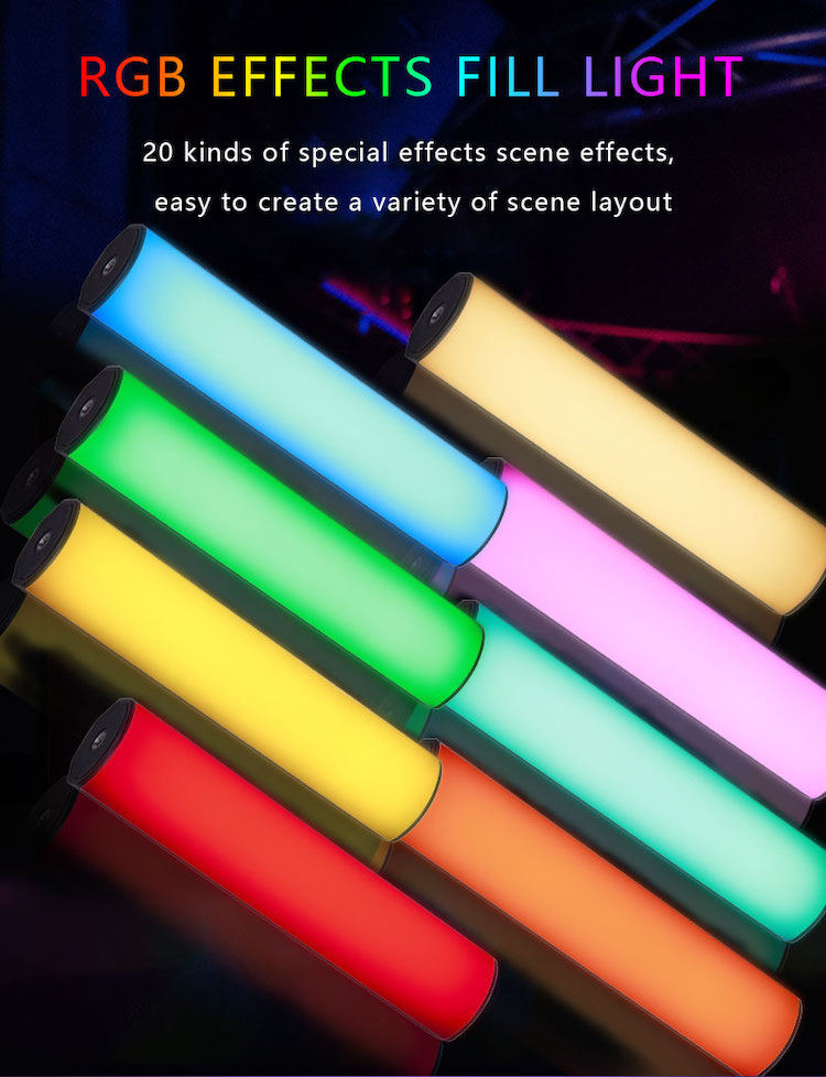 thumbnail image 2 of Ambitful Magnetic Handheld Light Wand, 360°Full RGB Mini LED Video 2 of 9
