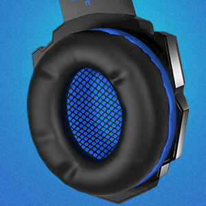 SoulBytes S19 Cuffie da gioco RGB Cuffie cablate con microfono surround  Over-Ear per PS4/PS5/PC/Xbox One Nero - K&F Concept