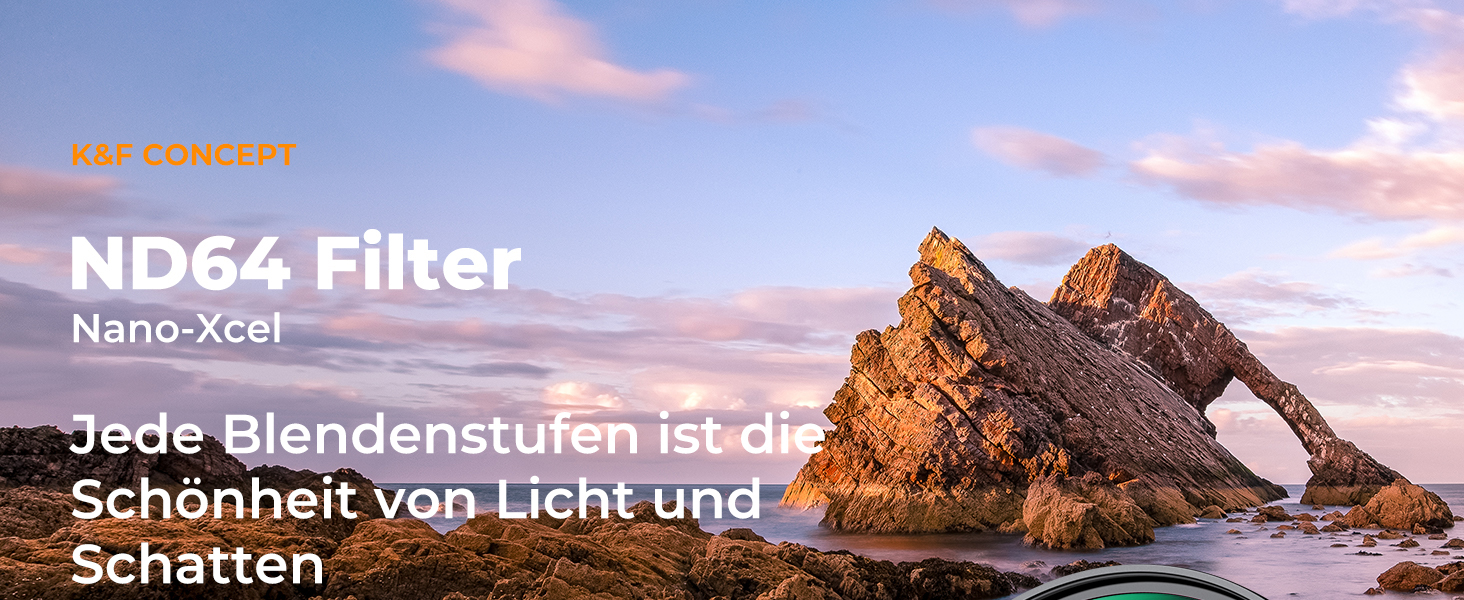 B+W Graufilter ND64 – 43 Mm, MRC, F-Pro – 6 Blendenstufen, Für Langzeitbelichtung & Kreative Fotografie