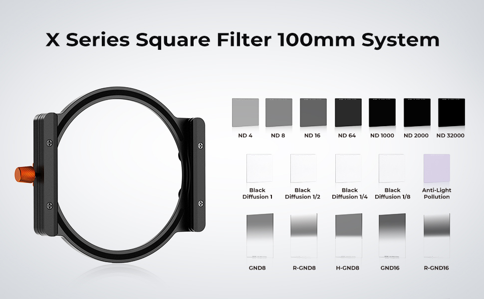 K&F Square Black Diffusion Effect 1/4 Filter with 28 Multi-Layer Coatings for Camera Lens