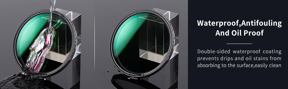 Variable ND3-ND1000 ND Filter (1.5-10 Stops) with 24 Multi-Layer Coatings