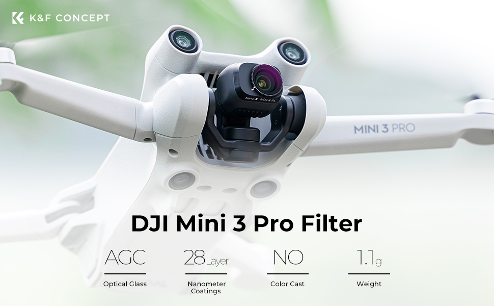 DJI Drone Mini3 Pro (ND4 ＆ PL) フィルター HD、減光 2 ストップ