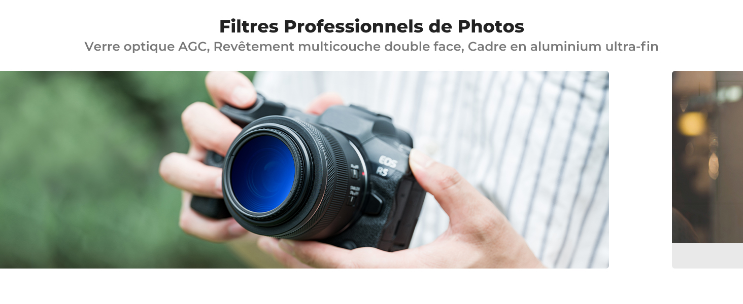 K&F Concept 52mm Filtre ND2-400 Variable De Réflectivité Ultra-faible Densité Neutre Réglable HD Nano Revêtement Étanche Pour Objectif Appareil Photo