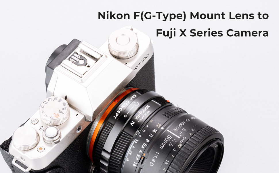 Nikon F/D/G レンズマウントアダプターの Fuji X カメラ, NIKG-FX IV