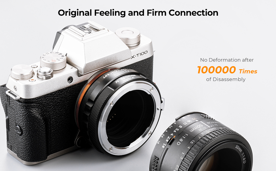Nikon F/D/G レンズマウントアダプターの Fuji X カメラ, NIKG-FX IV 