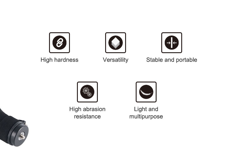 4-Section Portable Travel DSLR Monopod